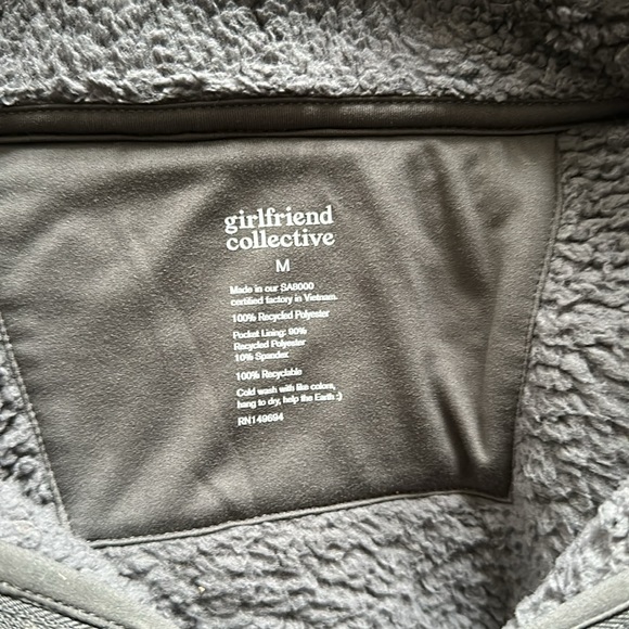 GIRLFRIEND COLLECTIVE Gray Half-Zip Sweater - Picture 7 of 7
